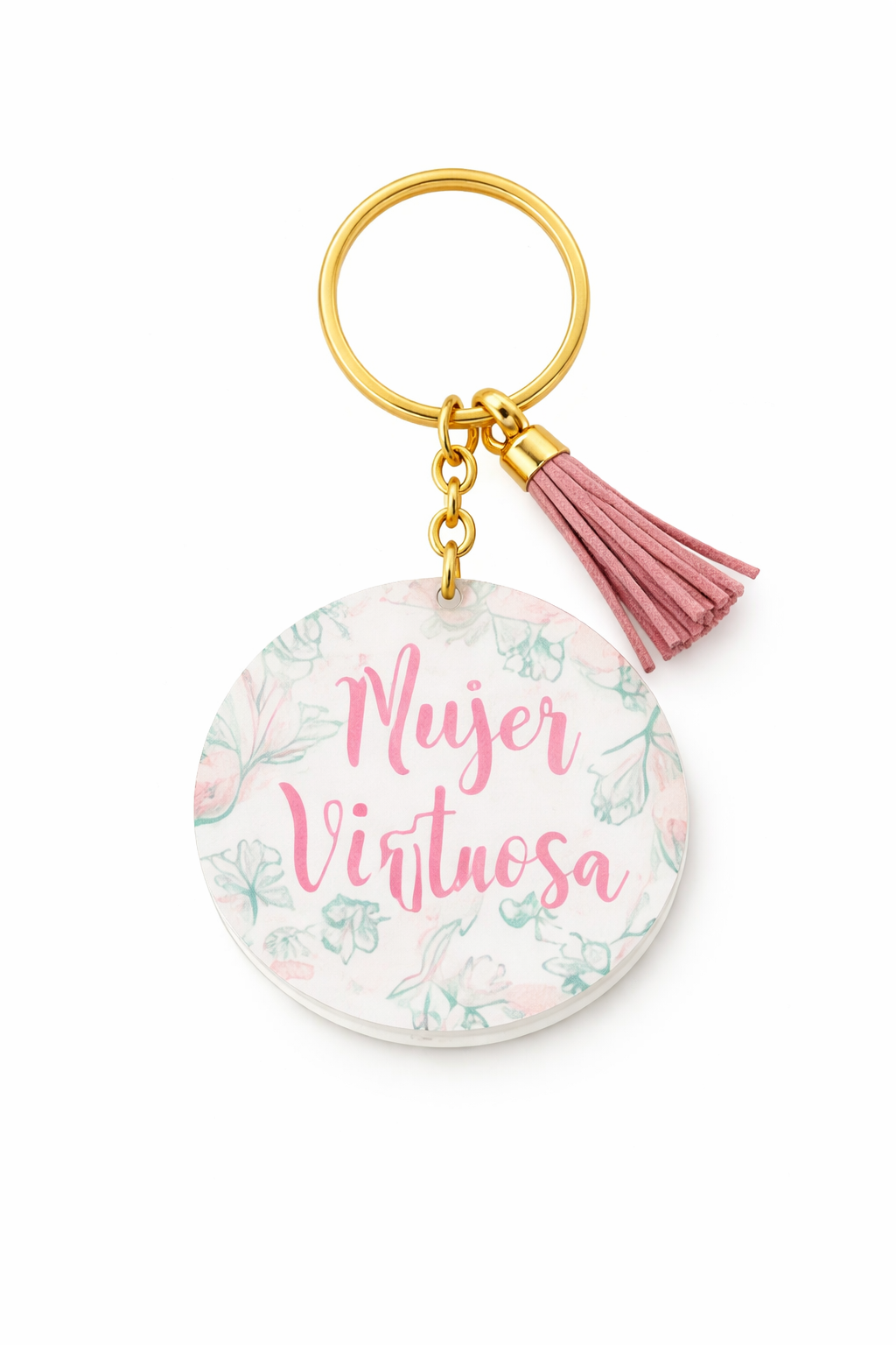 Llavero Acrilico con Tassel - Mujer Virtuosa - The Perfect Gift