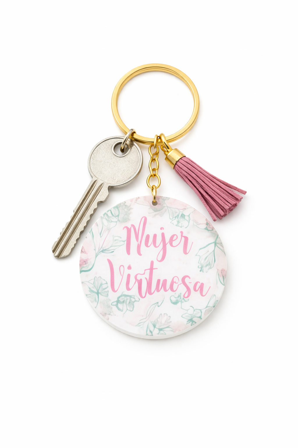Llavero Acrilico con Tassel - Mujer Virtuosa - The Perfect Gift
