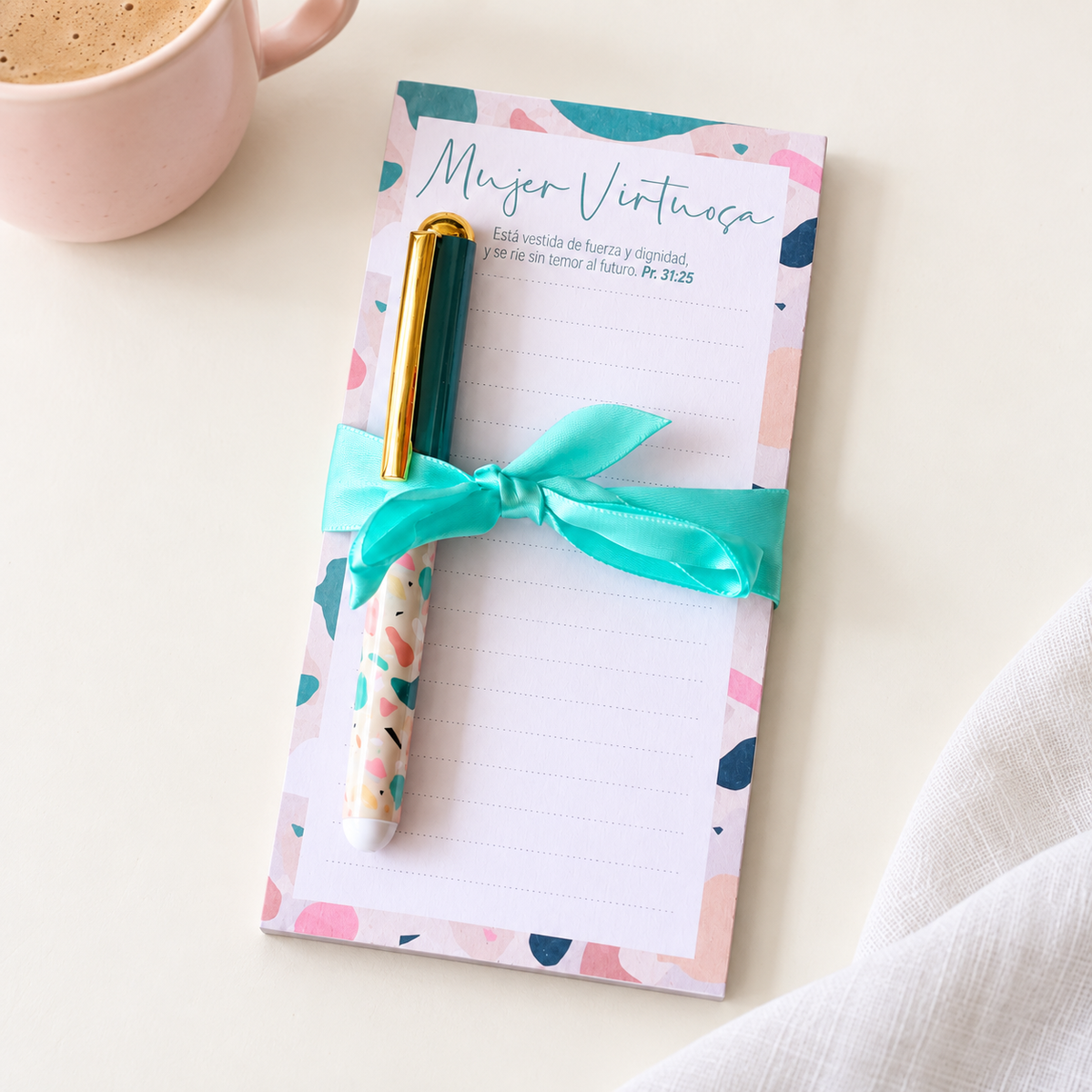 Notepad y Boligrafo- Mujer Virtuosa - The Perfect Gift