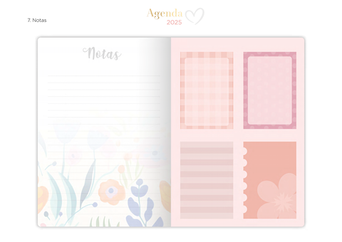 Agenda 2025 | Floral Rosada Tapa Dura - The Perfect Gift