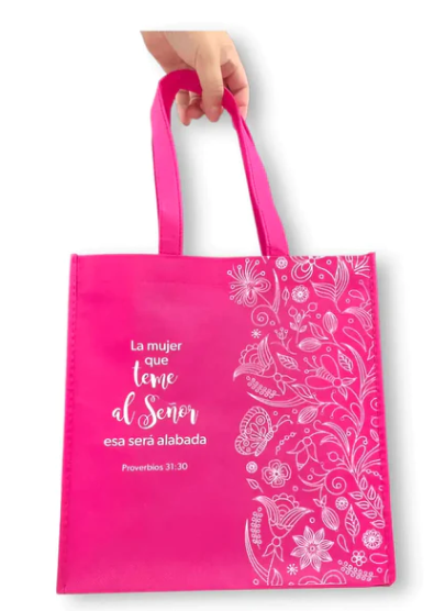 La Mujer Que Teme Al Señor - Bolsa Tote Bag - Fucsia - The Perfect Gift