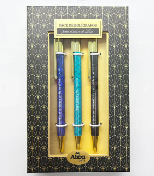Pack 3 bolígrafos de lujo | Siervo de Dios - The Perfect Gift