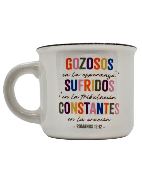 Taza Pequeñas Bendiciones / Gozosos - Romanos 12:12 - The Perfect Gift