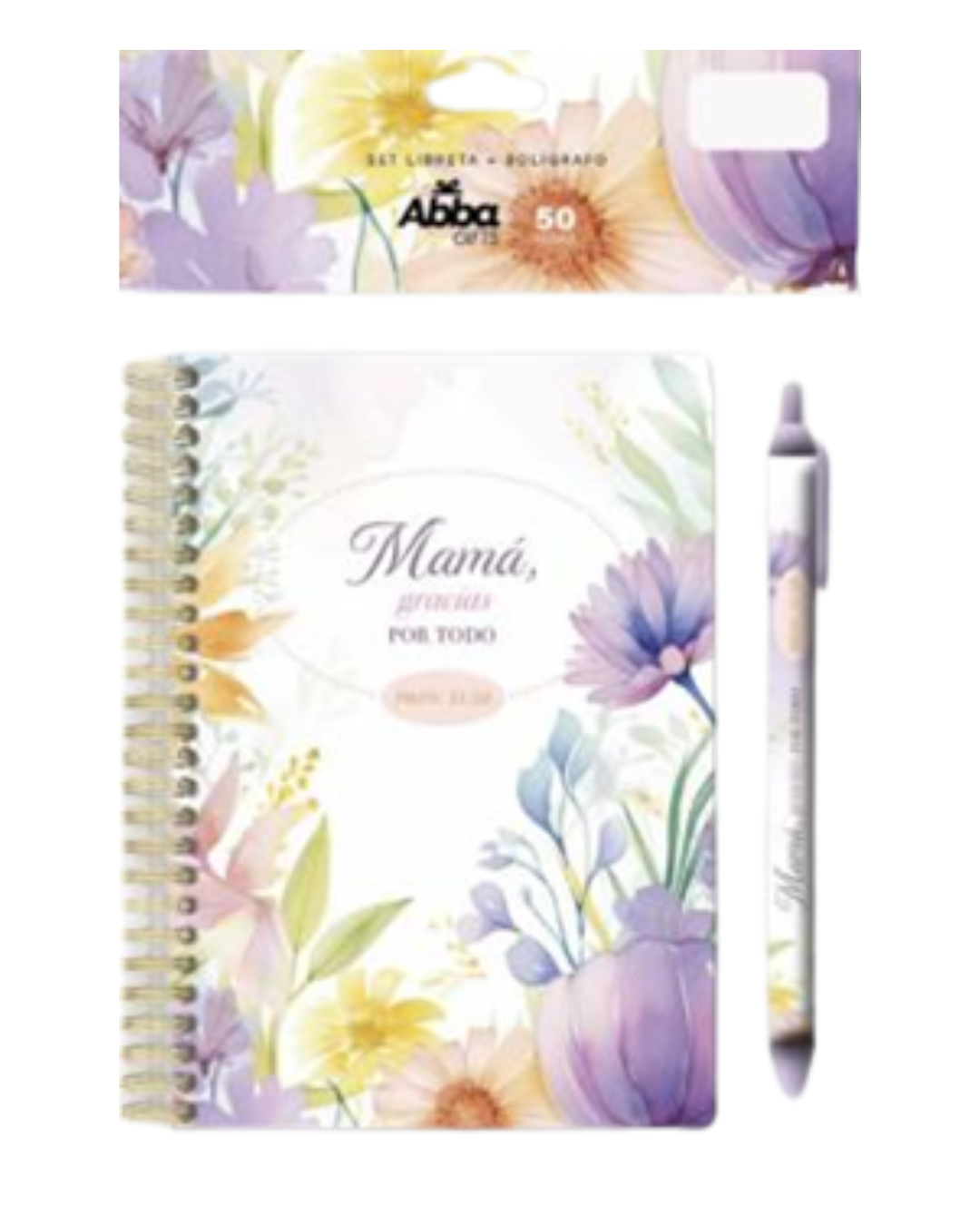 Pack libreta anillada con bolígrafo. Mamá 2 - The Perfect Gift
