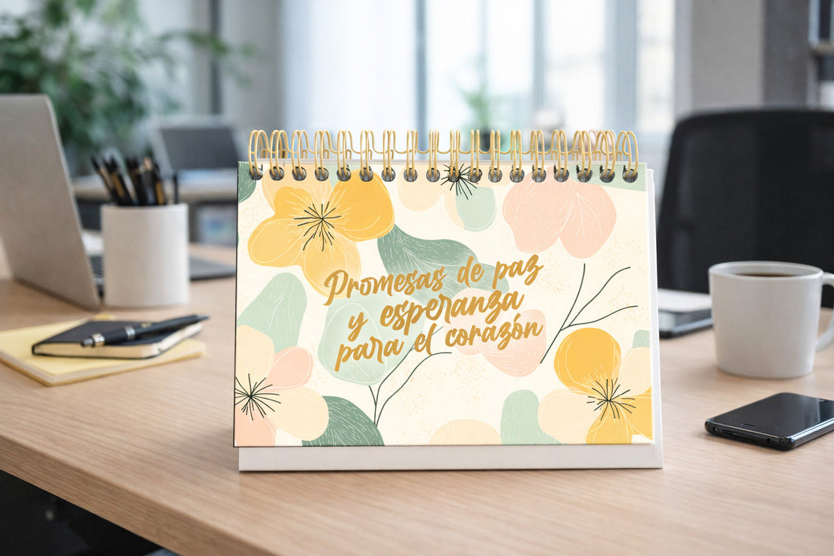 Calendario Perpetuo de mesa - Promesas de Paz y Esperanza - The Perfect Gift