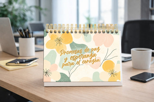 Calendario Perpetuo de mesa - Promesas de Paz y Esperanza - The Perfect Gift