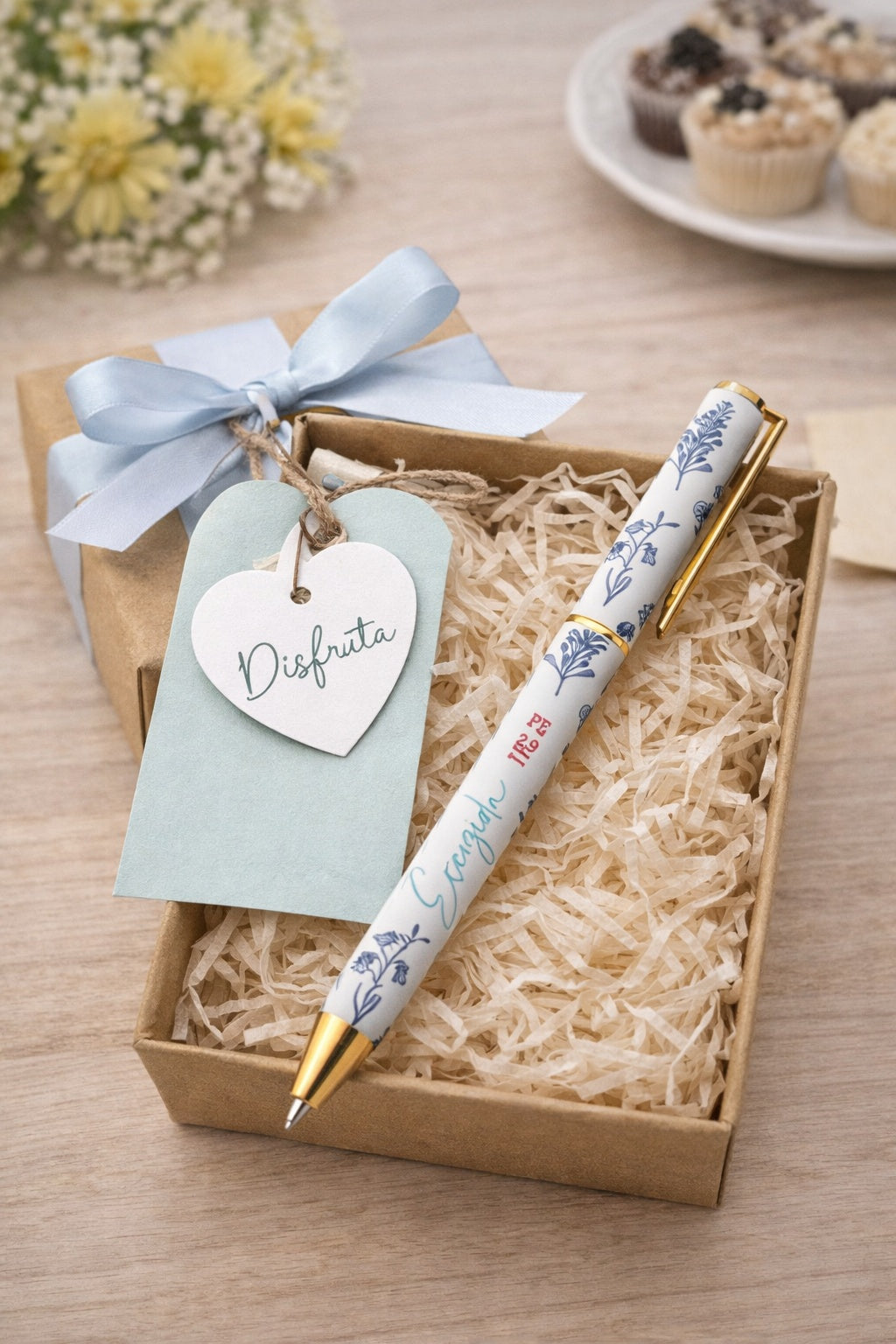 Boligrafo en caja - Escogida - The Perfect Gift