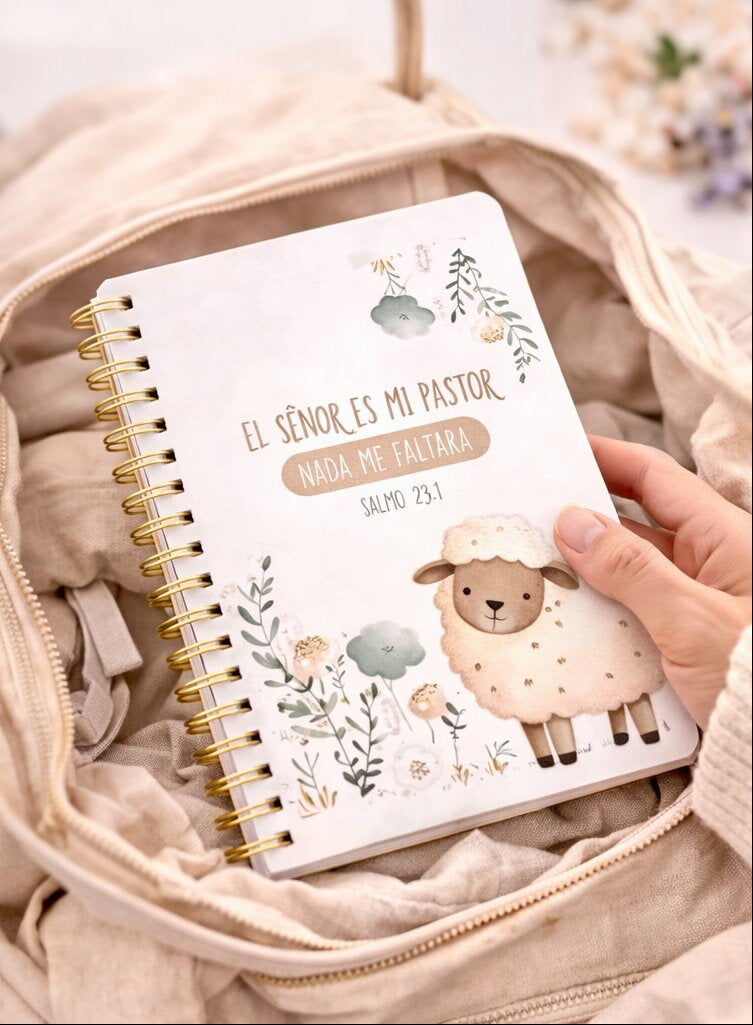 Pack libreta anillada con bolígrafo. El Señor es mi pastor - The Perfect Gift