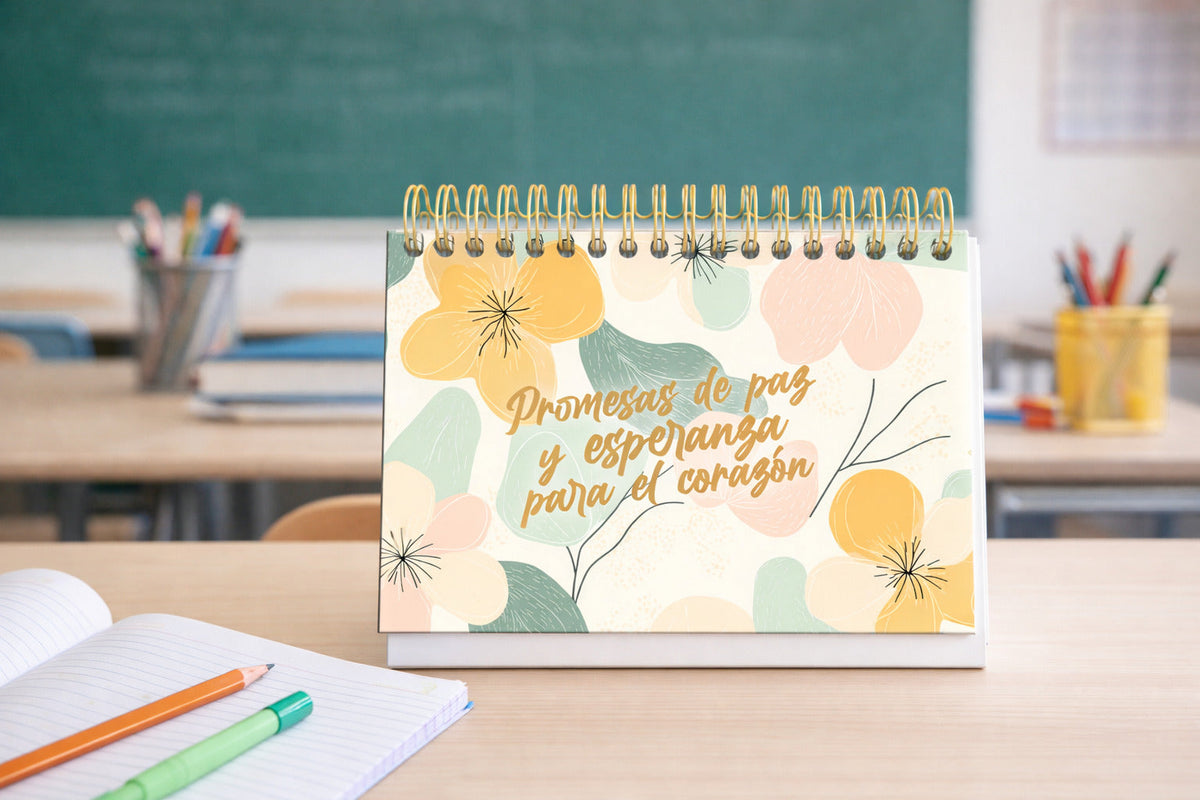 Calendario Perpetuo de mesa - Promesas de Paz y Esperanza - The Perfect Gift