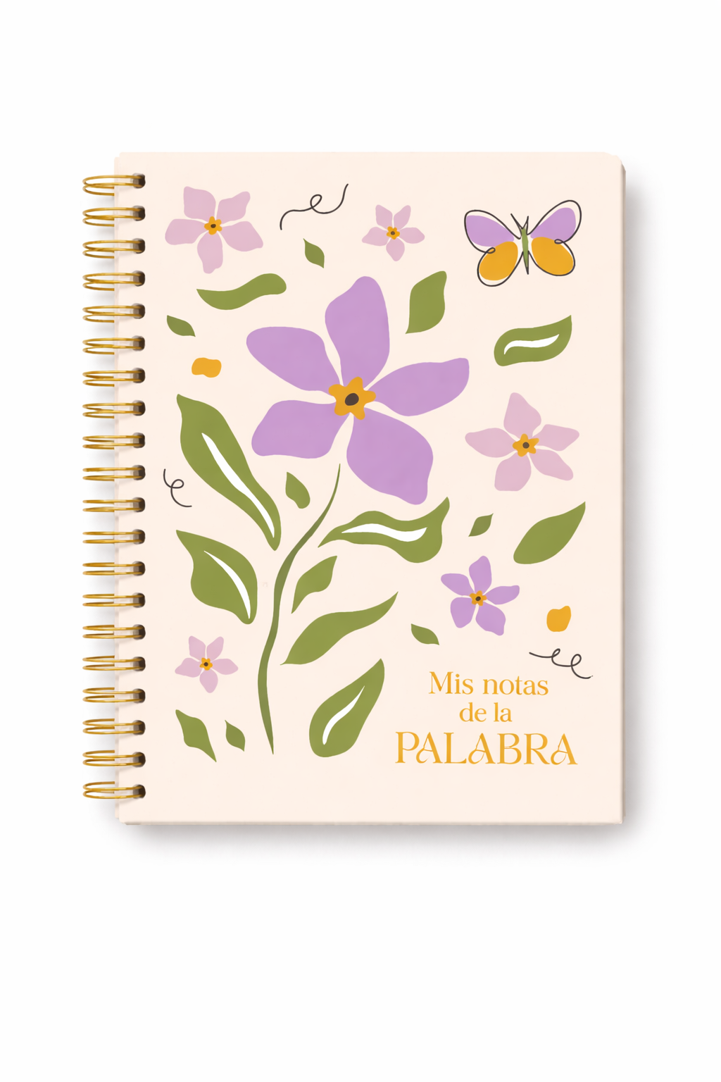 Libreta para Notas - Mis notas de la palabra - Flor Lila - The Perfect Gift