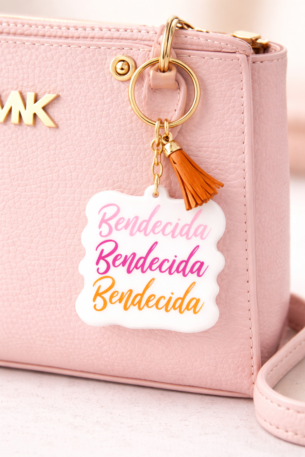 Llavero Acrilico con Tassel - Bendecida - The Perfect Gift