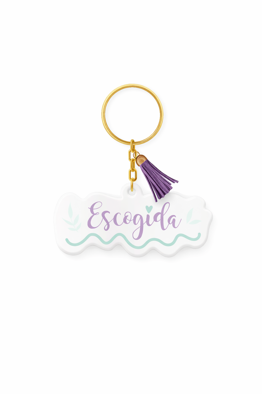 Llavero Acrilico con Tassel - Escogida - The Perfect Gift