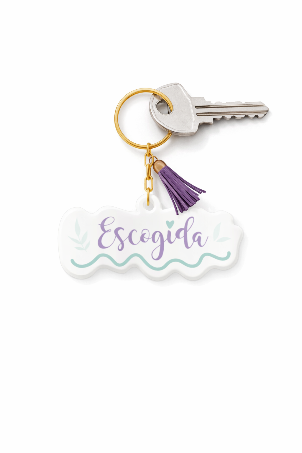 Llavero Acrilico con Tassel - Escogida - The Perfect Gift