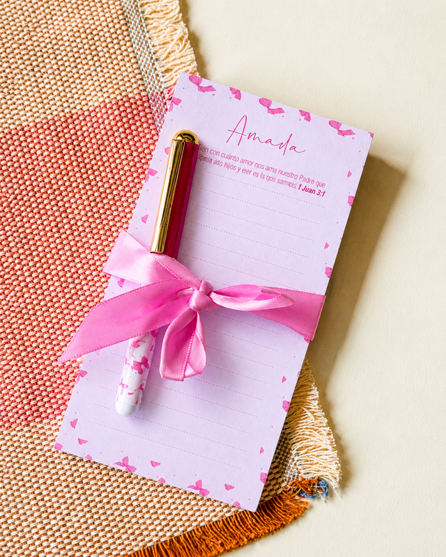 Notepad y Boligrafo- Amada - The Perfect Gift