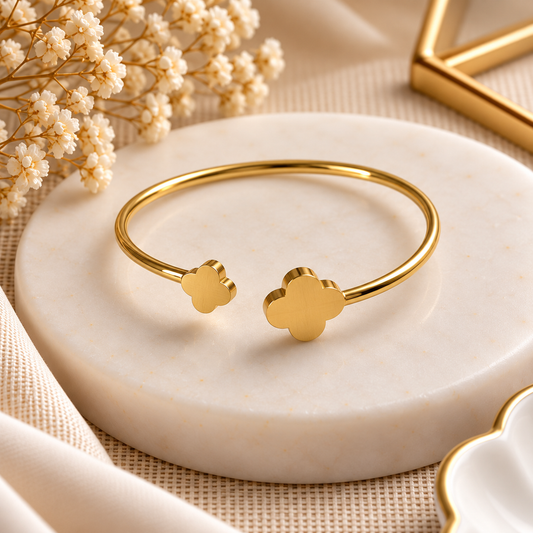 Pulsera Trébol Dorado