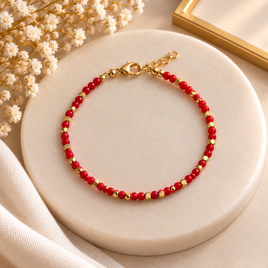 Pulsera Destellos Rojos