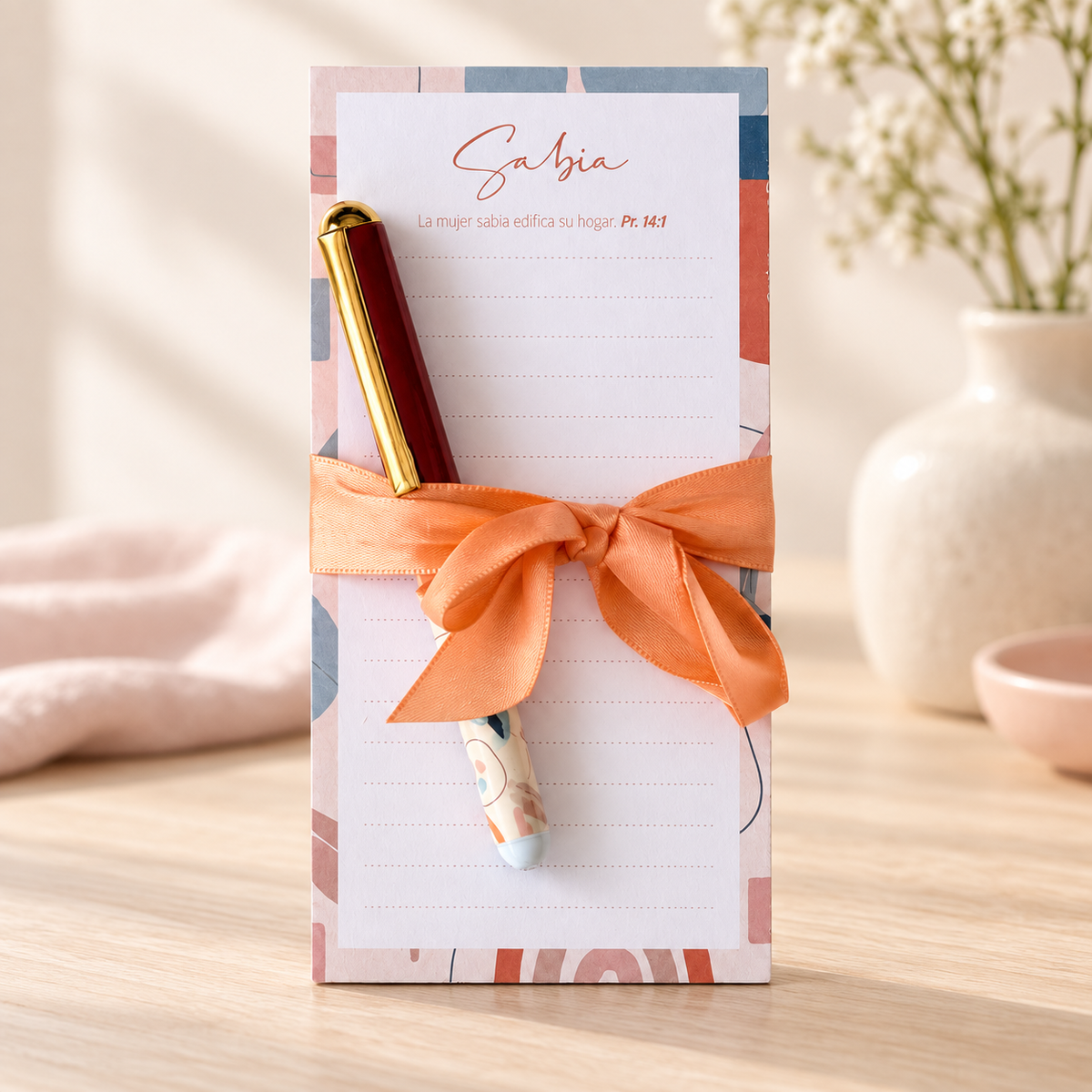 Notepad y Boligrafo - Sabia - The Perfect Gift