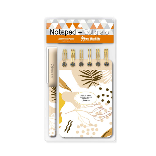 Todo lo Puedo - Notepad y Boligrafo - The Perfect Gift