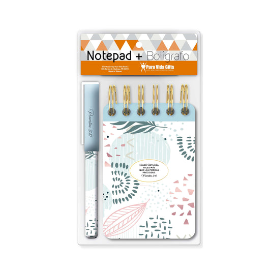 Mujer Virtuosa - Notepad y Boligrafo - The Perfect Gift