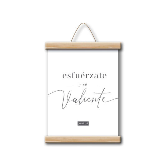 Cuadro Canvas Scroll - Esfuerzate y Se Valiente - The Perfect Gift