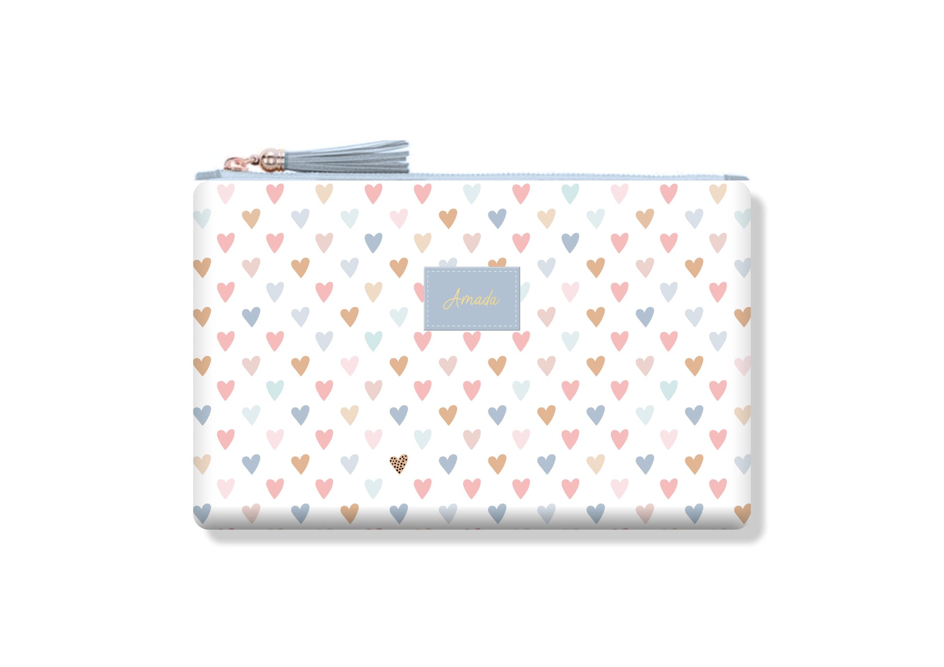 Zipper Pouch Pastel | Amada | Corazones - The Perfect Gift