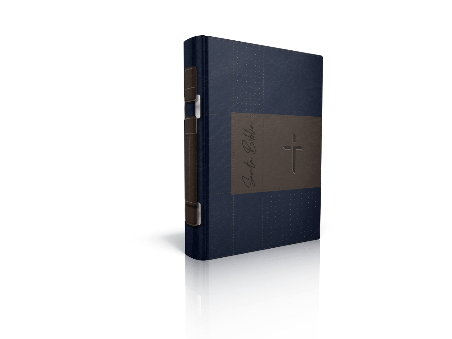 Forro de Biblia - Navy Café Santa Biblia Cruz - The Perfect Gift