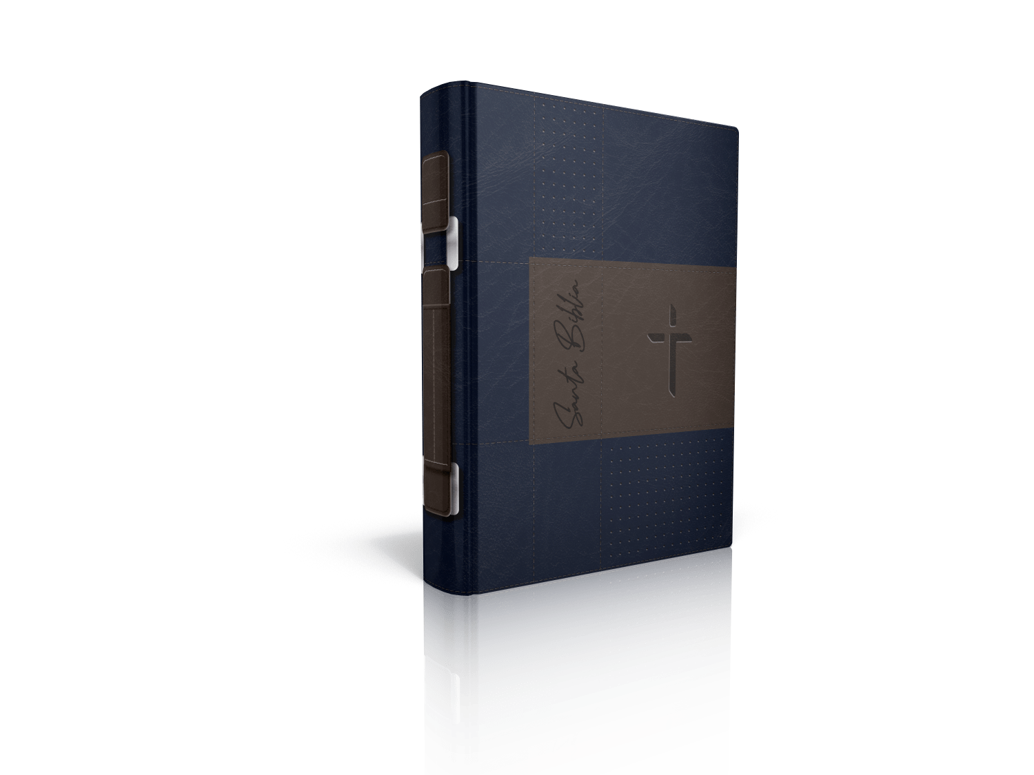 Forro de Biblia - Navy Café Santa Biblia Cruz - The Perfect Gift