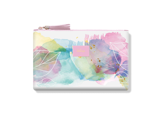 Zipper Pouch Pastel | Valiosa | Acuarela - The Perfect Gift